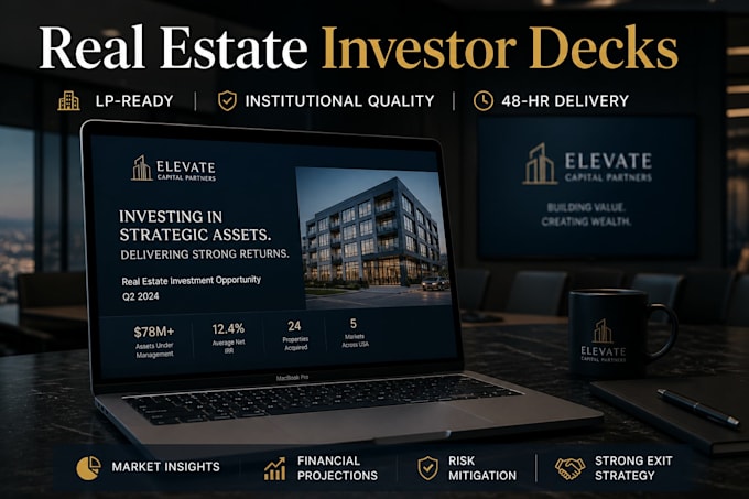 Real estate investor deck pitch deck design syndication presentation ...