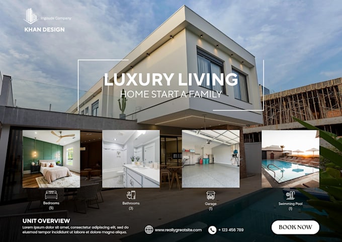 design professional real estate flyer using canva