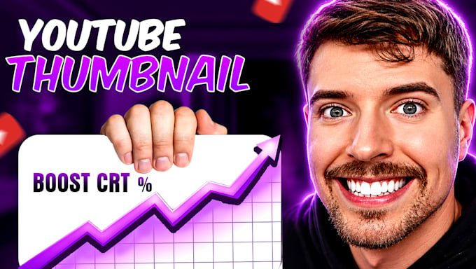 design attractive youtube thumbnail designs in 6 hours