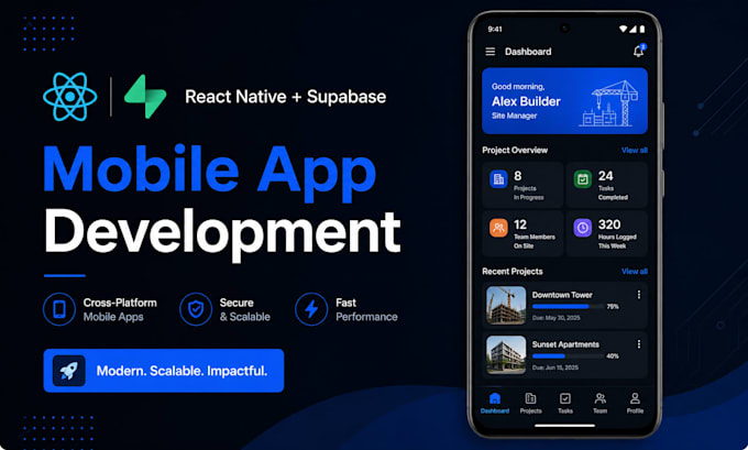 build a react native mobile app with supabase backend