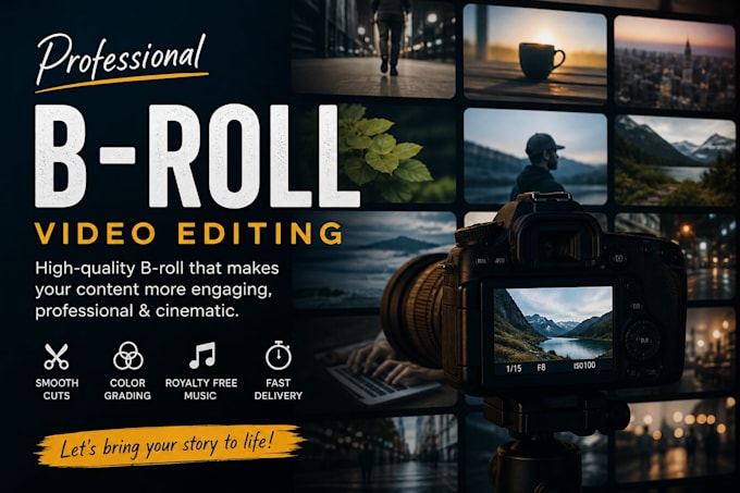 do professional broll editing for you
