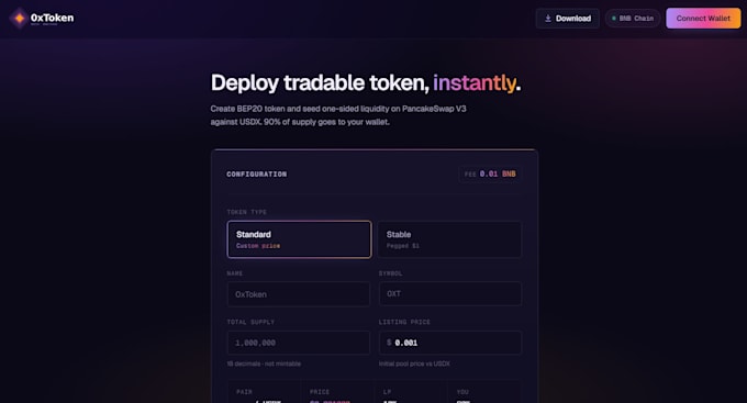 launch your own token creator