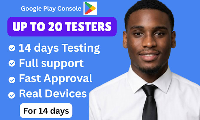 give 20 app testers for 14 days