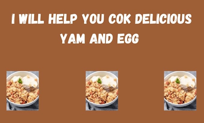 cook delicious yam and egg