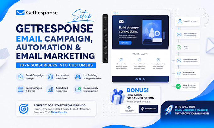setup getresponse email campaign, getresponse automation and email marketing