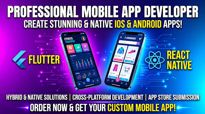 do IOS android app development flutter react native ai app