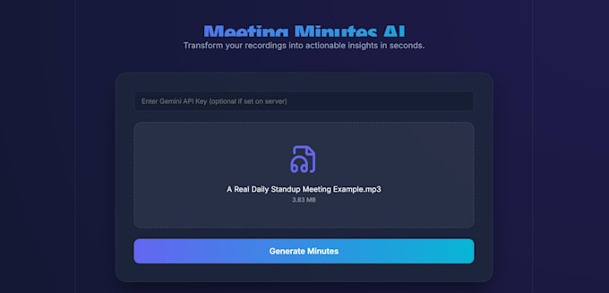 build an ai meeting summarizer with transcript and action items