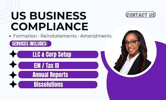 do US llc, corp formation, amendment, dissolution and reinstatement, ein number
