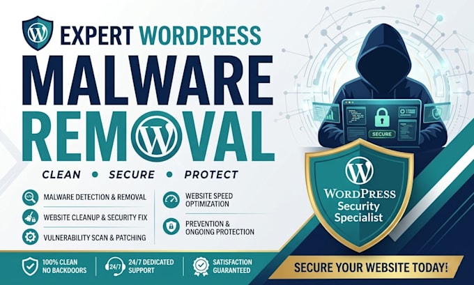 clean malware and fix hacked wordpress website