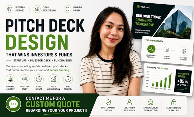 pitch deck design startups, investor deck, fundraising presentation