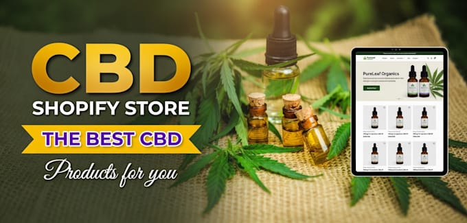 create cbd shopify website, shopify drop shipping store