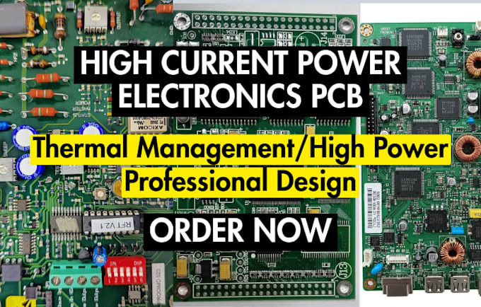 design high current power electronics pcb with thermal management