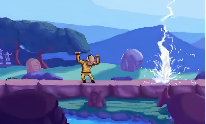 create pixel character animation 2d pixel sprite sheet 8bit animated character