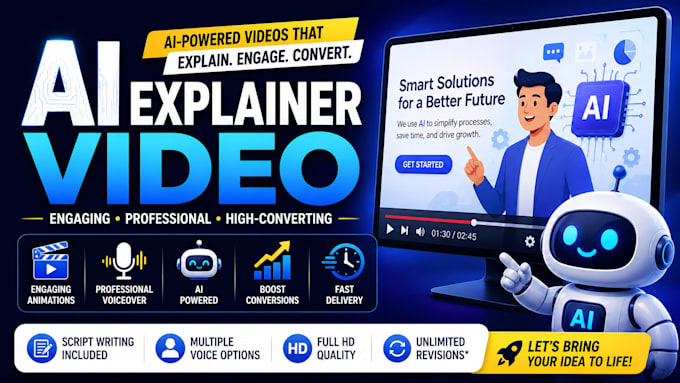 create explainer video for business or commercial