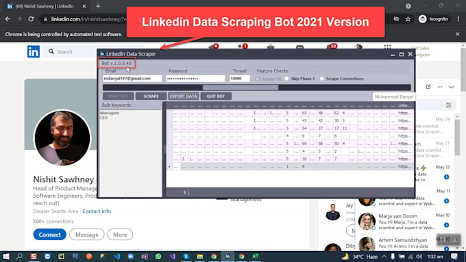 set up vinted scraping bots,listing monitors,web automation bots,discord bots