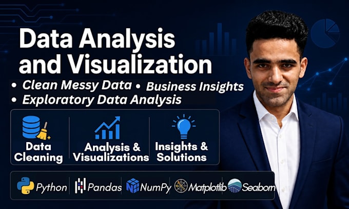 perform python data analysis, visualization, and deliver actionable insights