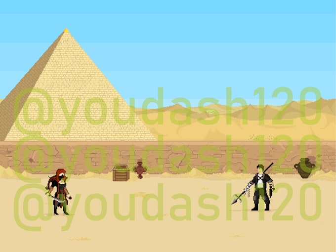 create pixel art background for you