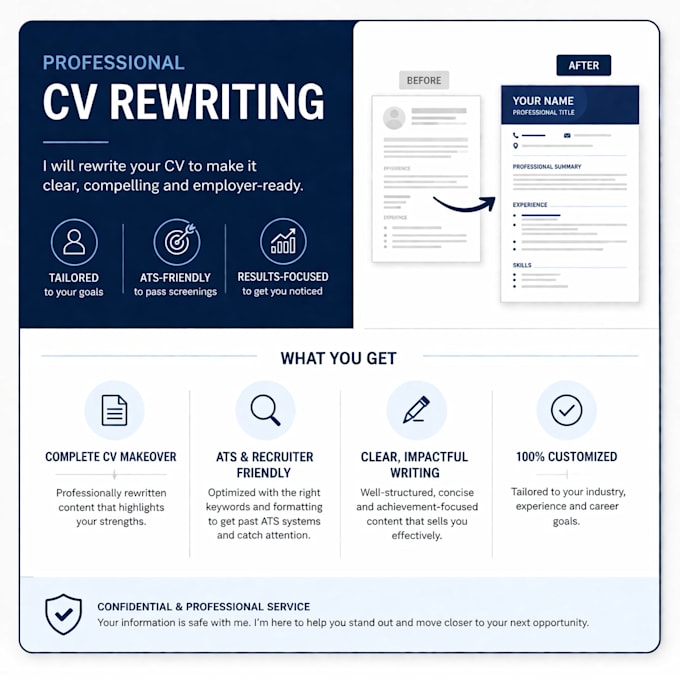 create a professional and attractive CV
