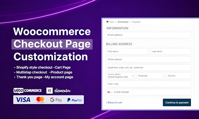 redesign checkout, cart pages for maximum conversions