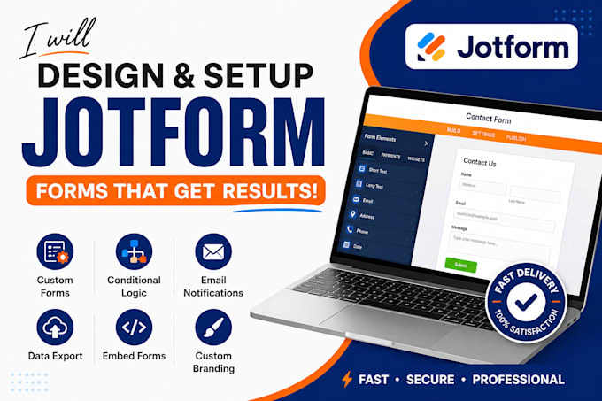 design and setup jotform forms with ai, integrations and branding