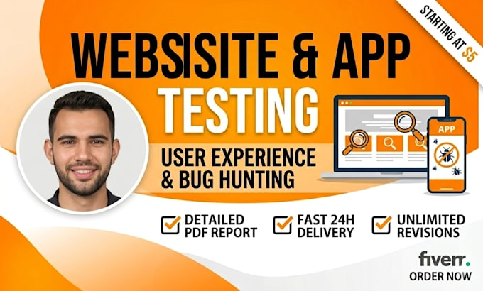 test your website or app and provide user feedback