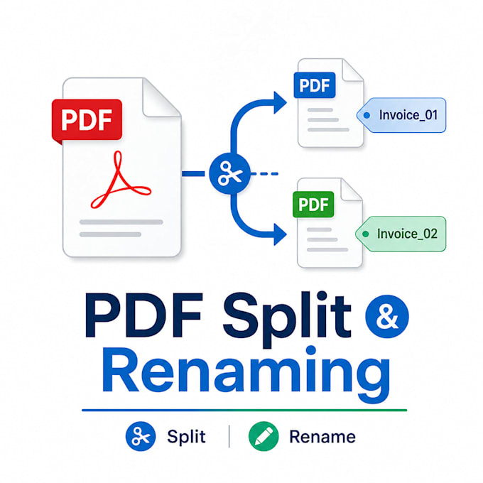convert PDF to word, split PDF and rename files professionally