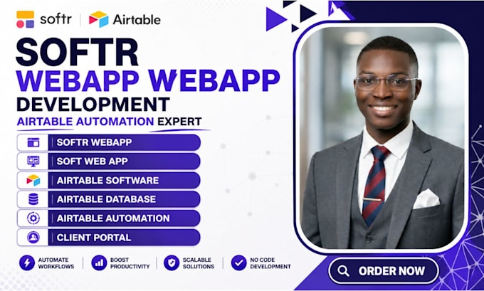 build softr webapp soft web app using airtable database airtable automation