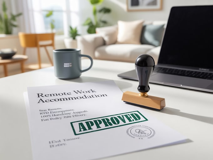 draft a professional remote work request for medical or hardship needs