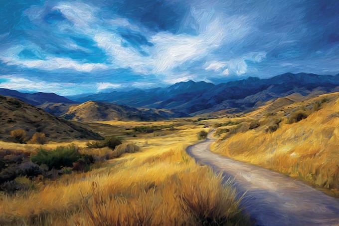 do impressionist landscape oil painting
