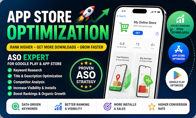 optimize your app for top ranking on google play and apple app store