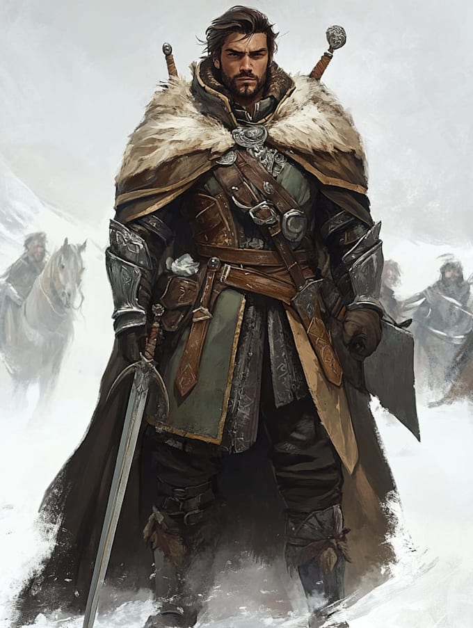 fantasy dnd character illustration