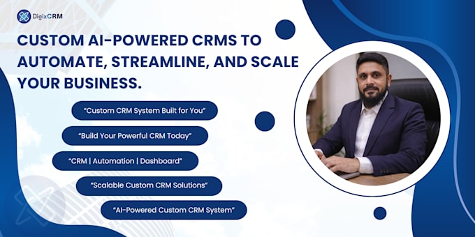 build a customized web portal CRM system with dashboards, automation