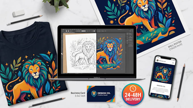 convert sketch to vector, line art, vector trace, image to vector illustration