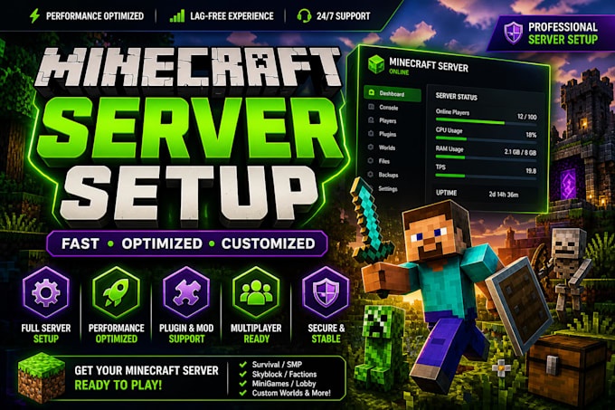 fix your minecraft server lag errors crashes and optimize performance