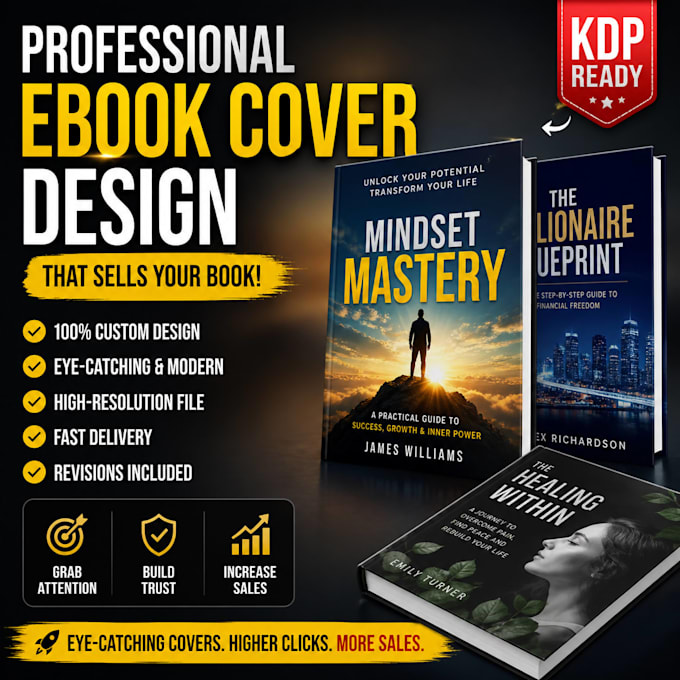 create an eye catching kindle ebook cover design