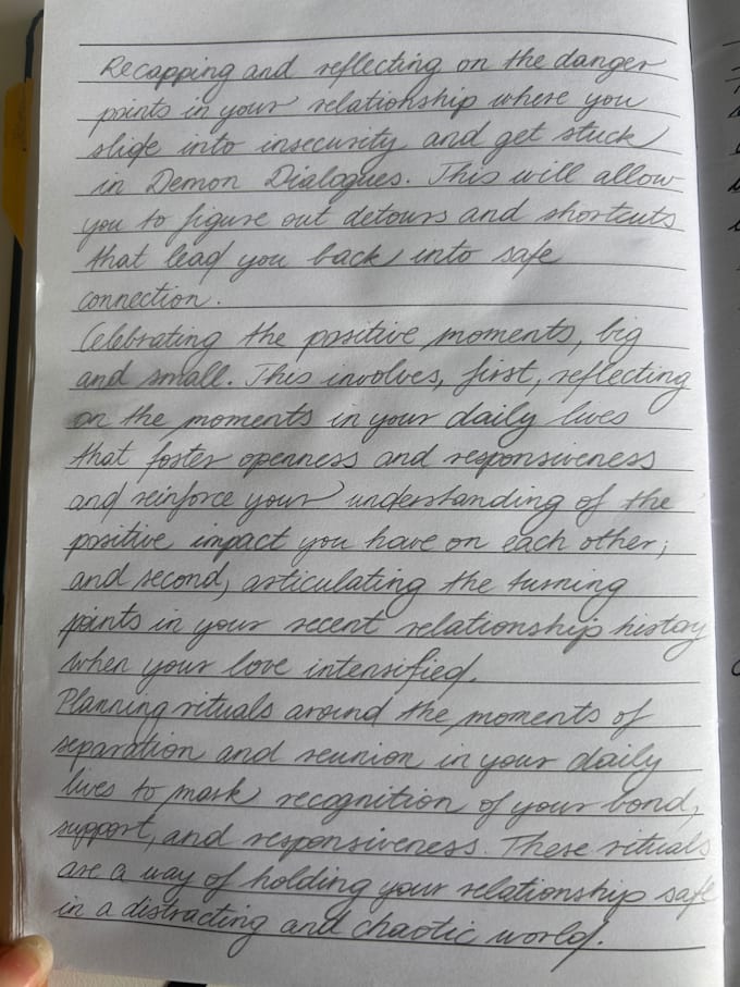 write with cursive any letters or notes or invitations etc