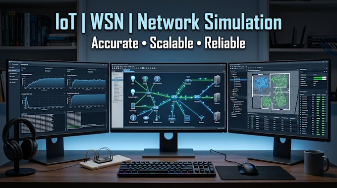 simulate iot, wsn, and computer network