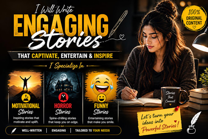write engaging short stories for you