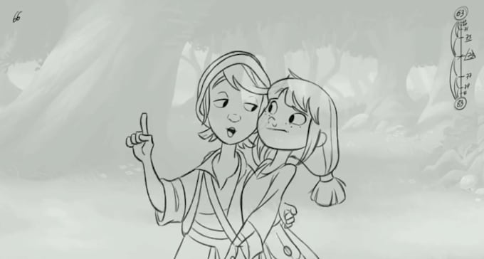 do 2d traditional, hand drawn, frame by frame, line art animation