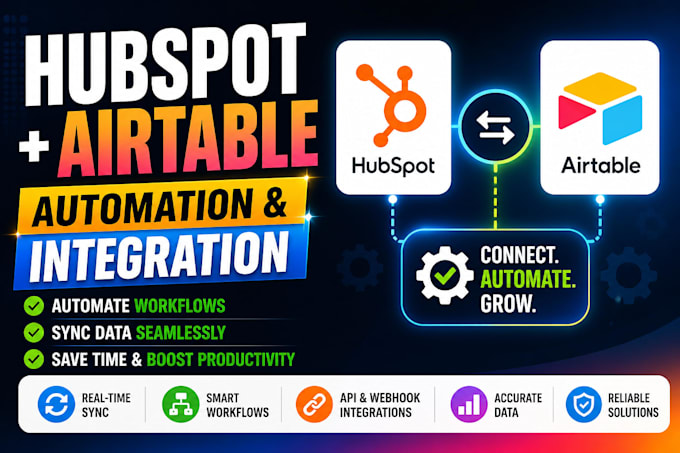 integrate hubspot crm and airtable workflows and automation