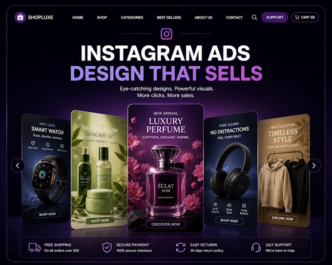 design high converting product ads