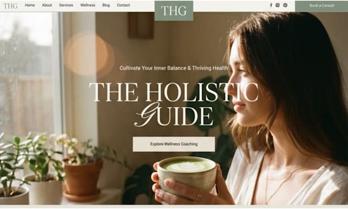squarespace yoga studio website wellness website personal trainer yoga website