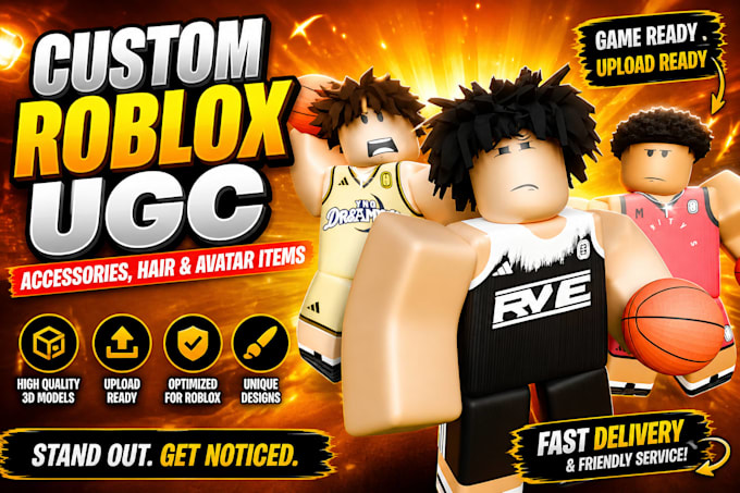 create custom roblox ugc hair models ready for upload