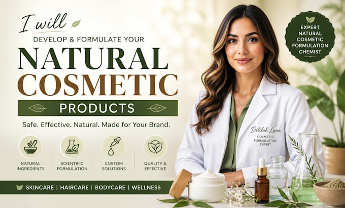 develop and formulate your natural cosmetic products
