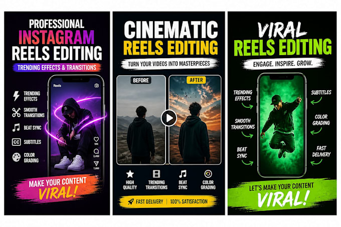 edit instagram reels with trending effects and transitions