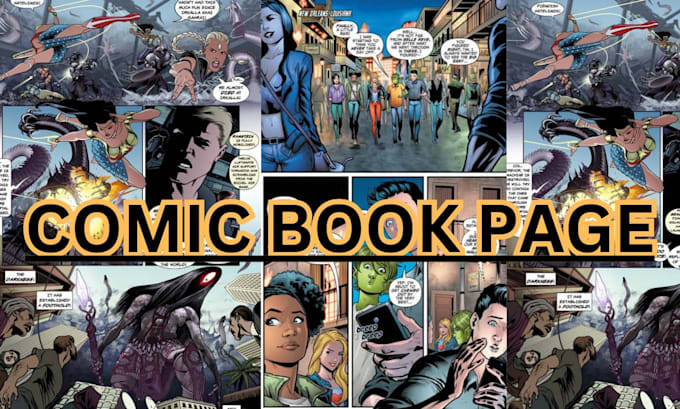 draw comic art for books, panels, and characters