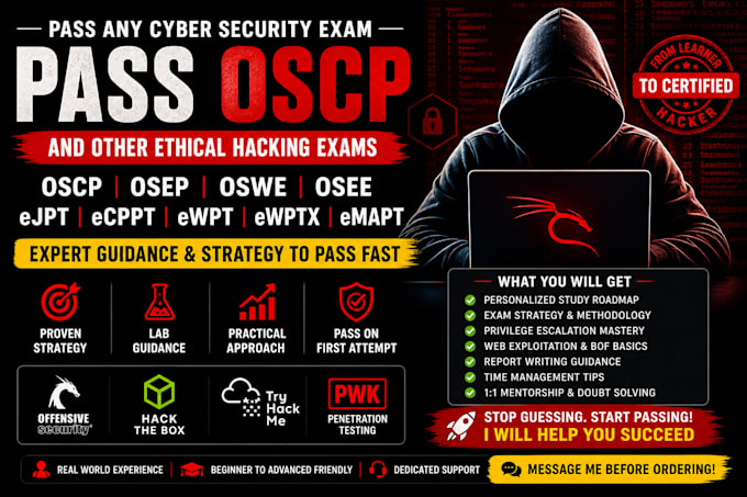 Guía para los exámenes oscp, osep, oswe, osee, ejpt, ecppt, ewpt, ewptx ...