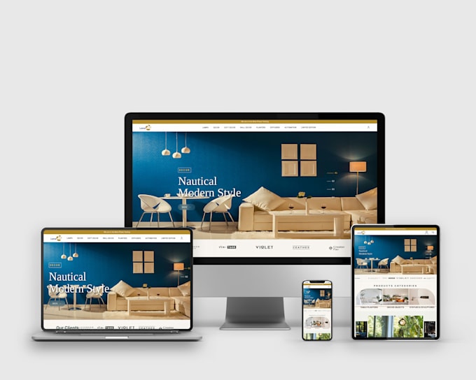 create professional ecommerce website or online store