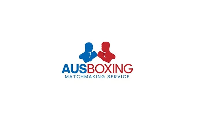design boxing matchmaking service logo