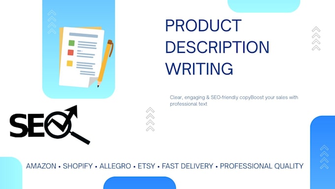 write professional product descriptions